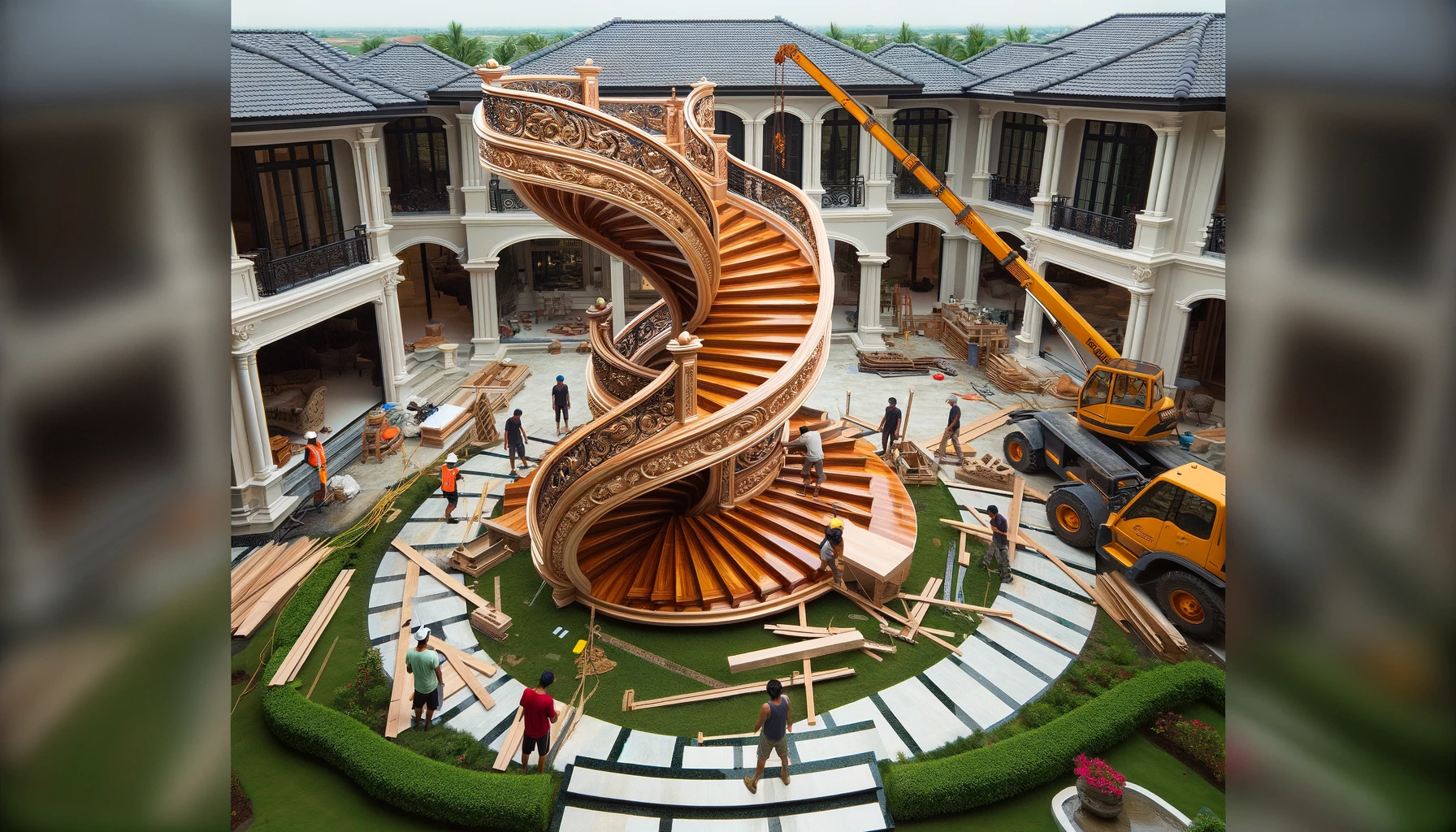 бот для производства лестниц