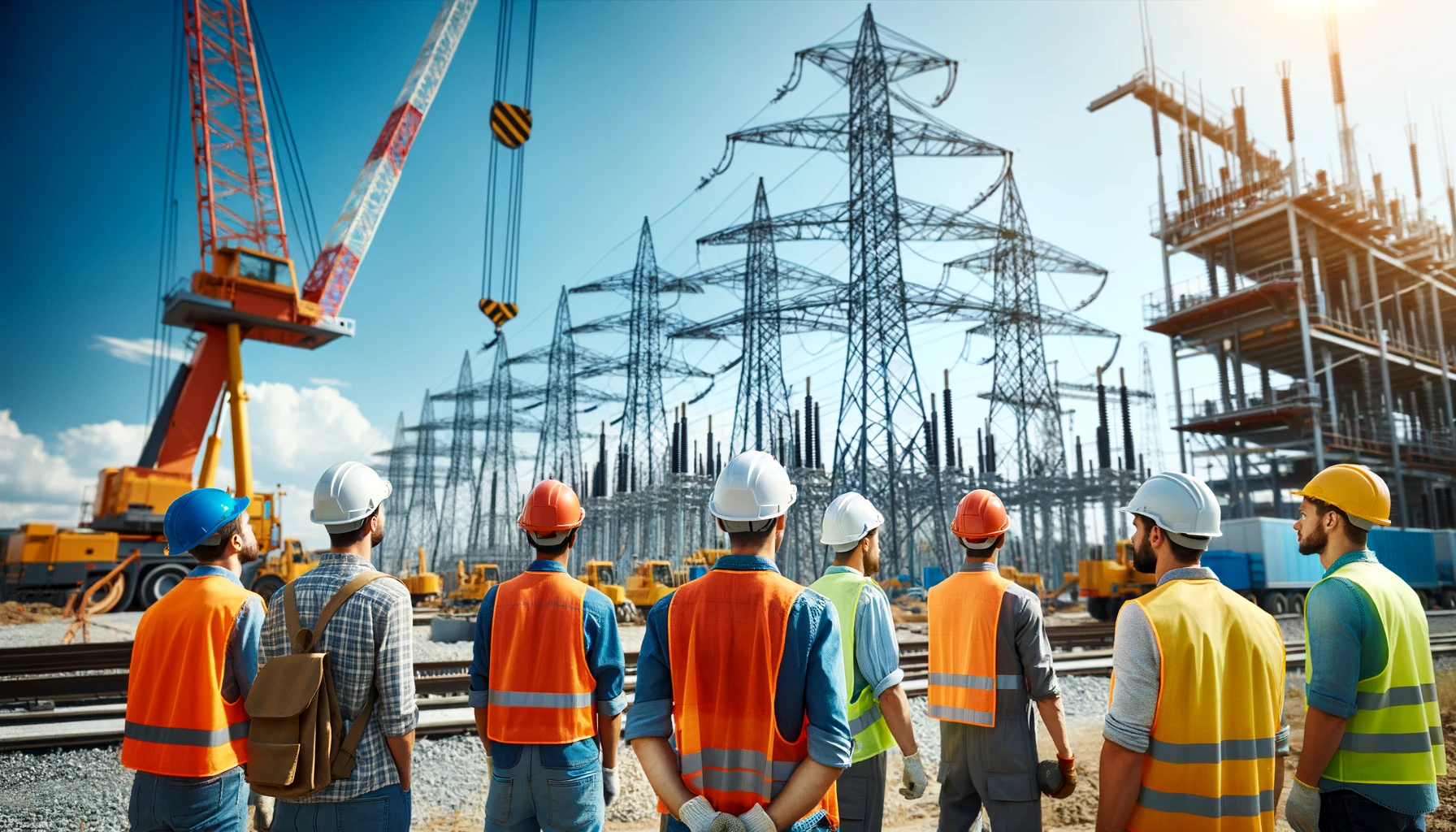 бот для строительства и обслуживания электросетей