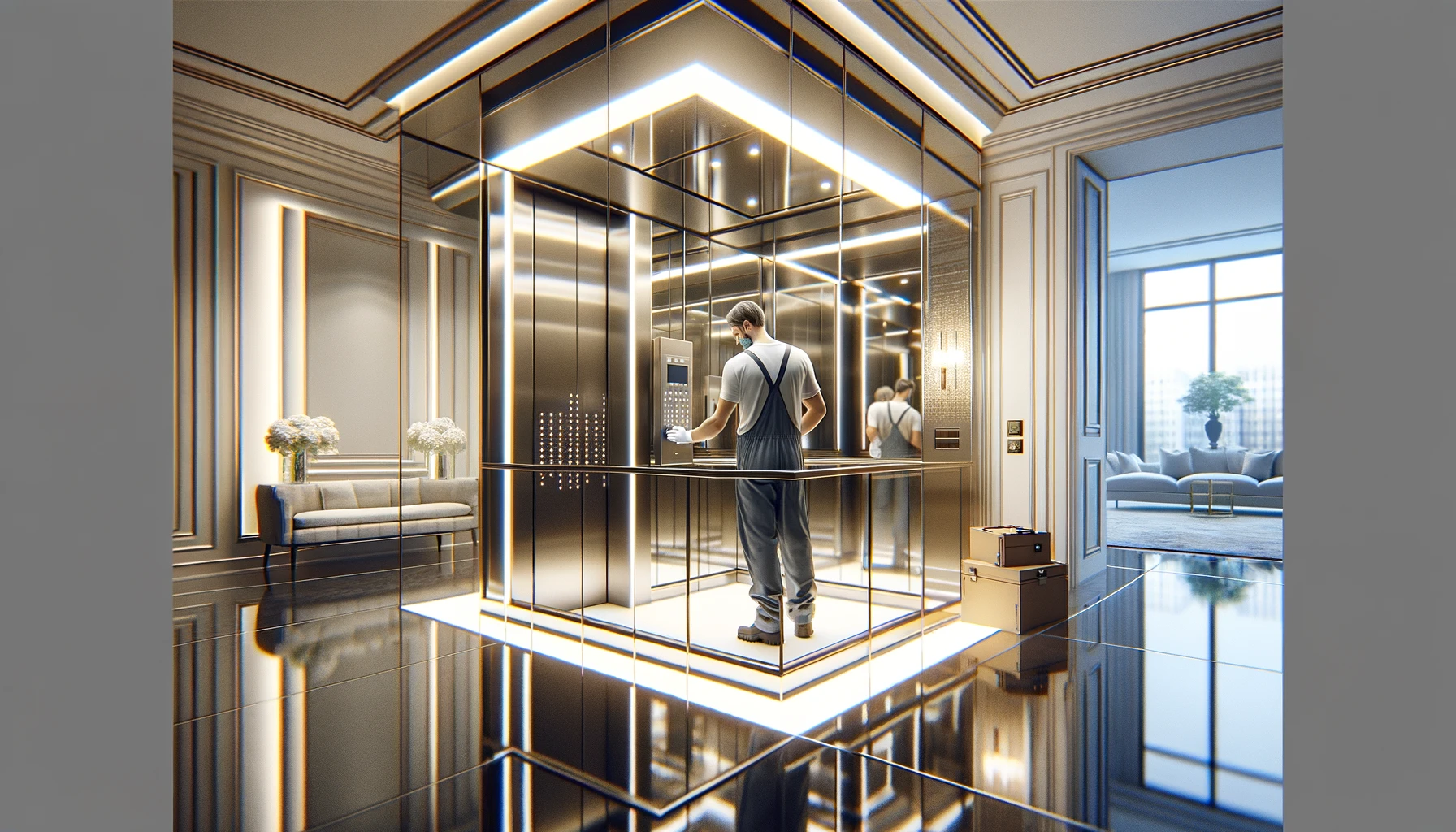 бот для монтажа лифтового оборудования